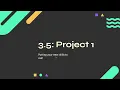 FRC Programming - Section 3 5 Project 1