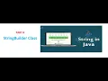 Java String Part 8 StringBuilder Class Shivam Rai