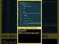 ReactJS Tutorial Interview Question Web Development Frontend ReactJS in Telugu Frontend