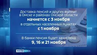 В ряде населенных пунктов Омской области начинается доставка пенсий и других социальных выплат