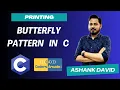 Pattern Printing in C Butterfly Pattern Coders Arcade