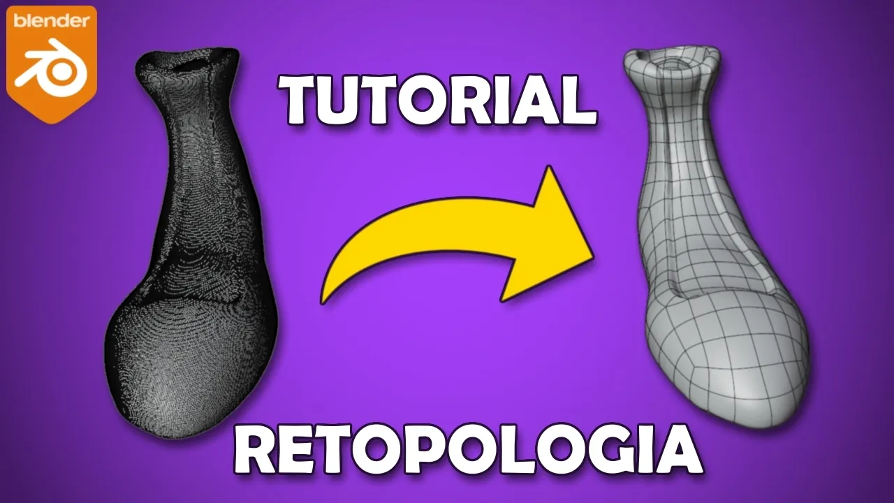 Este MÉTODO de retopología en Blender es más simple de lo que crees