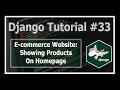 Showing Products On The Homepage Python Django Tutorials In Hindi