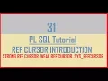 Tutorial 31 REF CURSOR in Oracle - Intro Strong Ref Cursor Weak Ref Cursor Sys