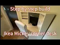 Ikea Micke corner desk step by step build I read the manual so you don t have to