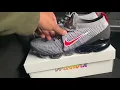 Nike Air VaporMax Flyknit 3 Particle Grey University Red On Feet Review
