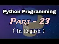 Python Programming Part-23 More Data types in Python Data Types in python Kapil Joshi Tutorials