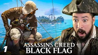 my first time playing AC Black Flag (i love being a pirate)