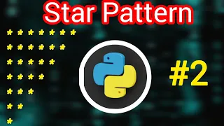 Star Pattern in python Inverted right angle pattern in python python pattern