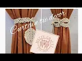 Macrame Curtain tie decor how to make curtain leaves decor