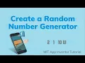 Learn How To Make A Random Generator From MIT App Inventor