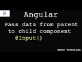 Pass data from parent to child component in angular