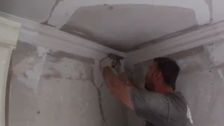 Cornice Plaster Moulding Techniques running plaster in situ