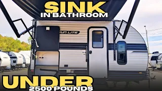 EXPLORE an AWESOME BATHROOM in this TINY TRAILER 2026 14RB by sunsetparkrvmanufacturing5845