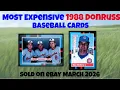 1988 Donruss Most Expensive eBay Sales Baseball Cards March 2026