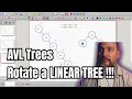 AVL Tree Rotations Practice Balancing a Huge Linear Tree Step by Step