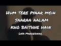 Download Lagu Lata Mangeshkar - Hum tere pyaar mein saraa aalam kho baithe hain (Lyrics)
