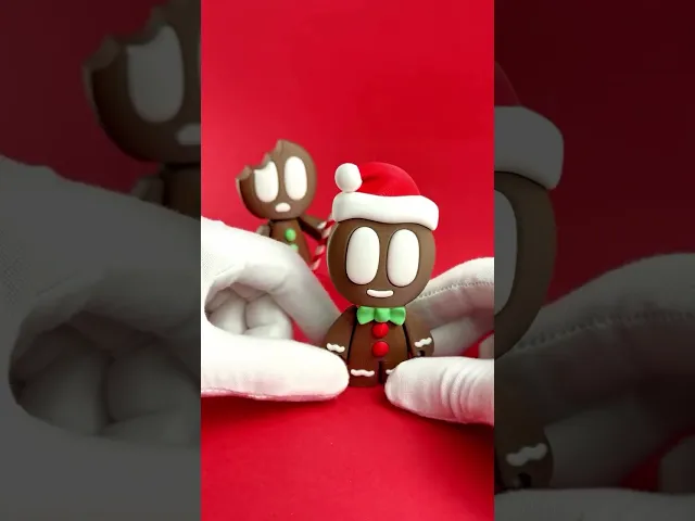 Gingerbread Blobs - Mini Modular Articulated Art Toy video thumbnail