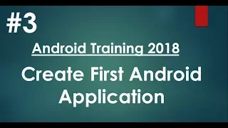 Android tutorial 2018 - 03