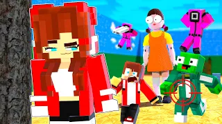 JJ's Sister, JJ and Mikey in SQUID GAME (NEW Season) - JJ and Mikey Animation