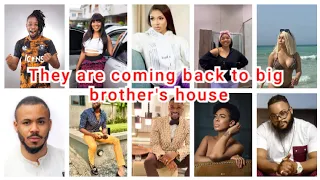 emmanuel liquorose nengi laycon angel and 15 other ex housemates will be back in big brothers house