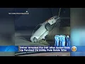 Driver Arrested For DUI After Sedan Ends Up Perched On Utility Pole Guide Wire In Simi Valley
