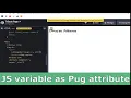 JS Variable As Pug Attribute