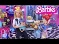 Barbie Ken Doll Family Vacation - Disney Store Shopping and Park Routine