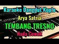 TEMBANG TRESNO [ Arya Satria ] Karaoke Dangdut Koplo || Nada Cowok
