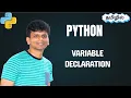 Python Variable Declaration Variables in Python Python Variables