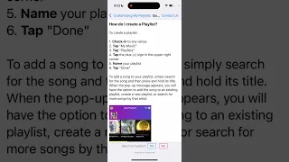 How to create a playlist in TouchTunes app