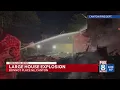 Large house explosion in Canton