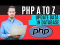 How to Update Data in Database in PHP