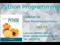 Chapter 02 Input Processing and Output Part 03