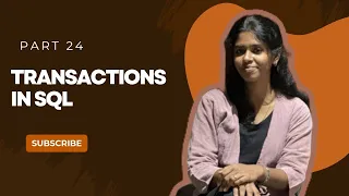 Transactions in SQL Part 24 SQL Tutorial for Beginners