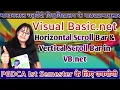 Hscrollbar and Vscrollbar control in vb net VB Net Use Of Scroll bar Control PGDCA VB Net