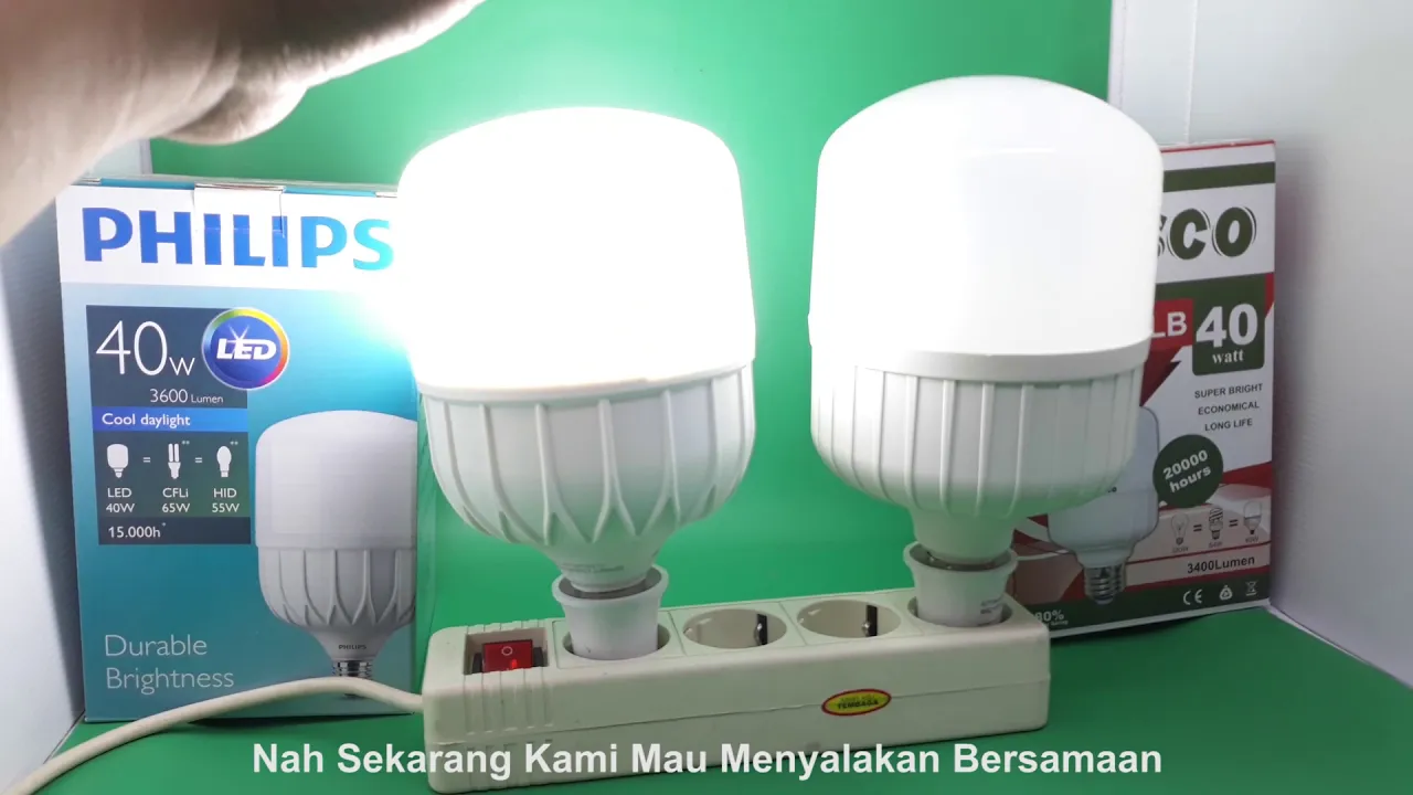 Lampu philip LED terbaru bentuknya anehh tapi|semakin terang | semakin awet