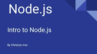Introduction to Node js and the Module Wrapper function