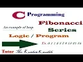 Fibonacci Series of n Term in C Ex 0 1 1 2 3 5 8 13 21 34