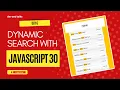 Make A Dynamic Search Box with Day 6 of Dev and Talks