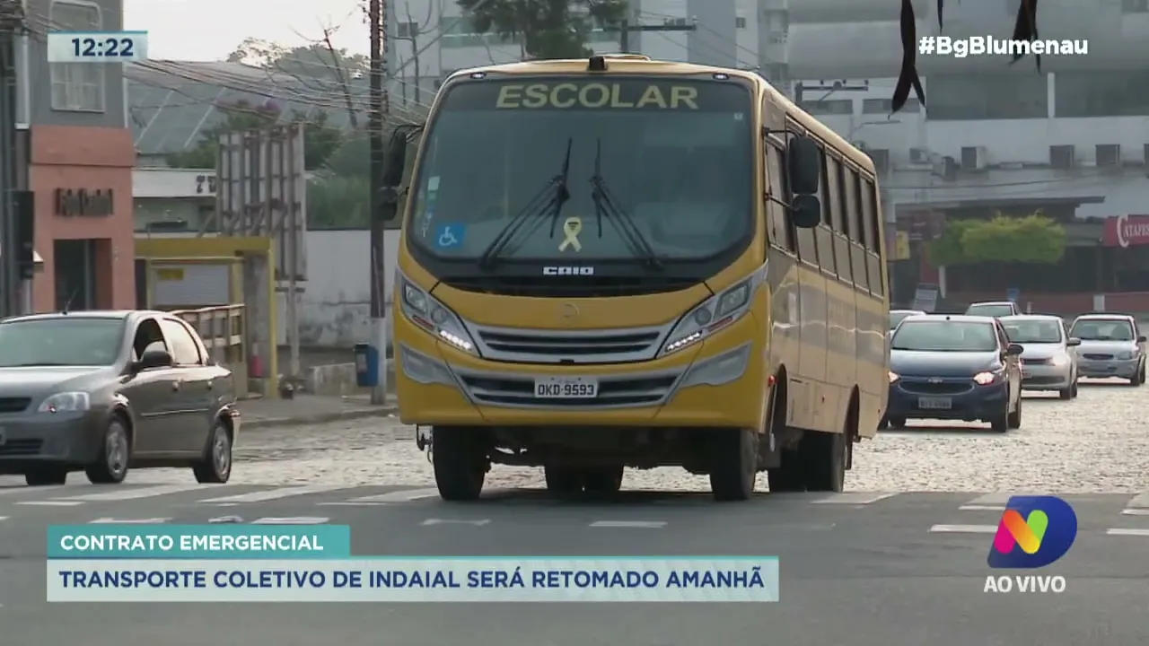 Contrato emergencial: transporte coletivo de Indaial será retomado amanhã