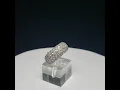 Tiffany Co Platinum Diamond 5 Row Pave Wedding Band Ring Retail 16 625