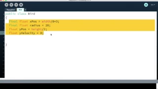 Flappy Bird Tutorial using Processing Part 5