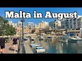 Malta in August - Live walk in St Julians