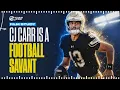 Notre Dame QB CJ Carr is a Football SAVANT