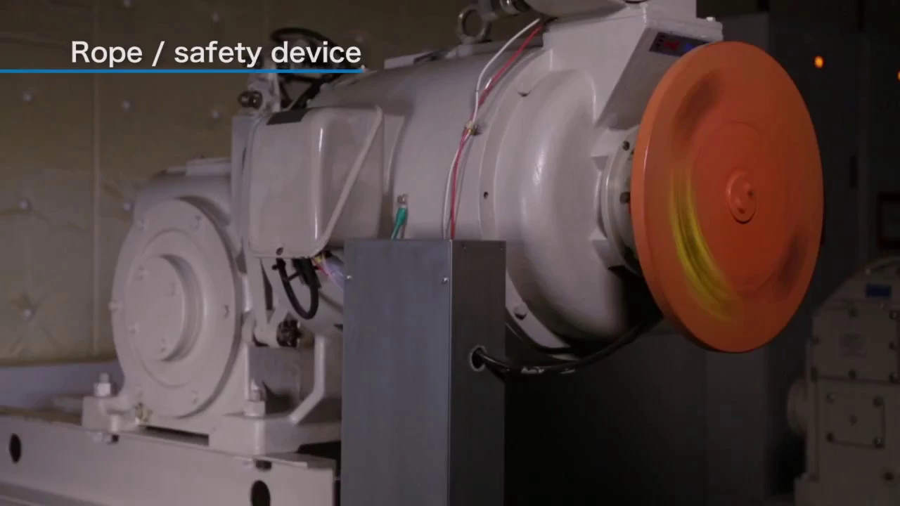 Rope Elevator (with machine room):Governor / Safety device (English)【TOSHIBA ELEVATOR】
