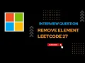 Remove Element - Leetcode 27