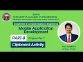Android Application for clipboard framework for copying and pasting of the text
