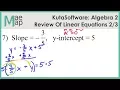 KutaSoftware Algebra 2 - Review Of Linear Equations Part 2