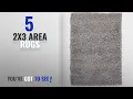 Top 10 2X3 Area Rugs 2018 Unique Loom Solid Shag Collection Cloud Gray 2 x 3 Area Rug 2 2 x